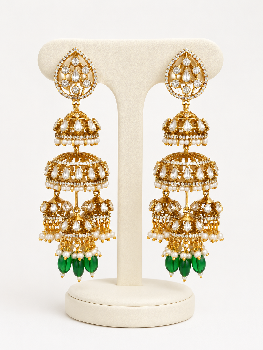 Emerald Noor Heritage Jhumkas