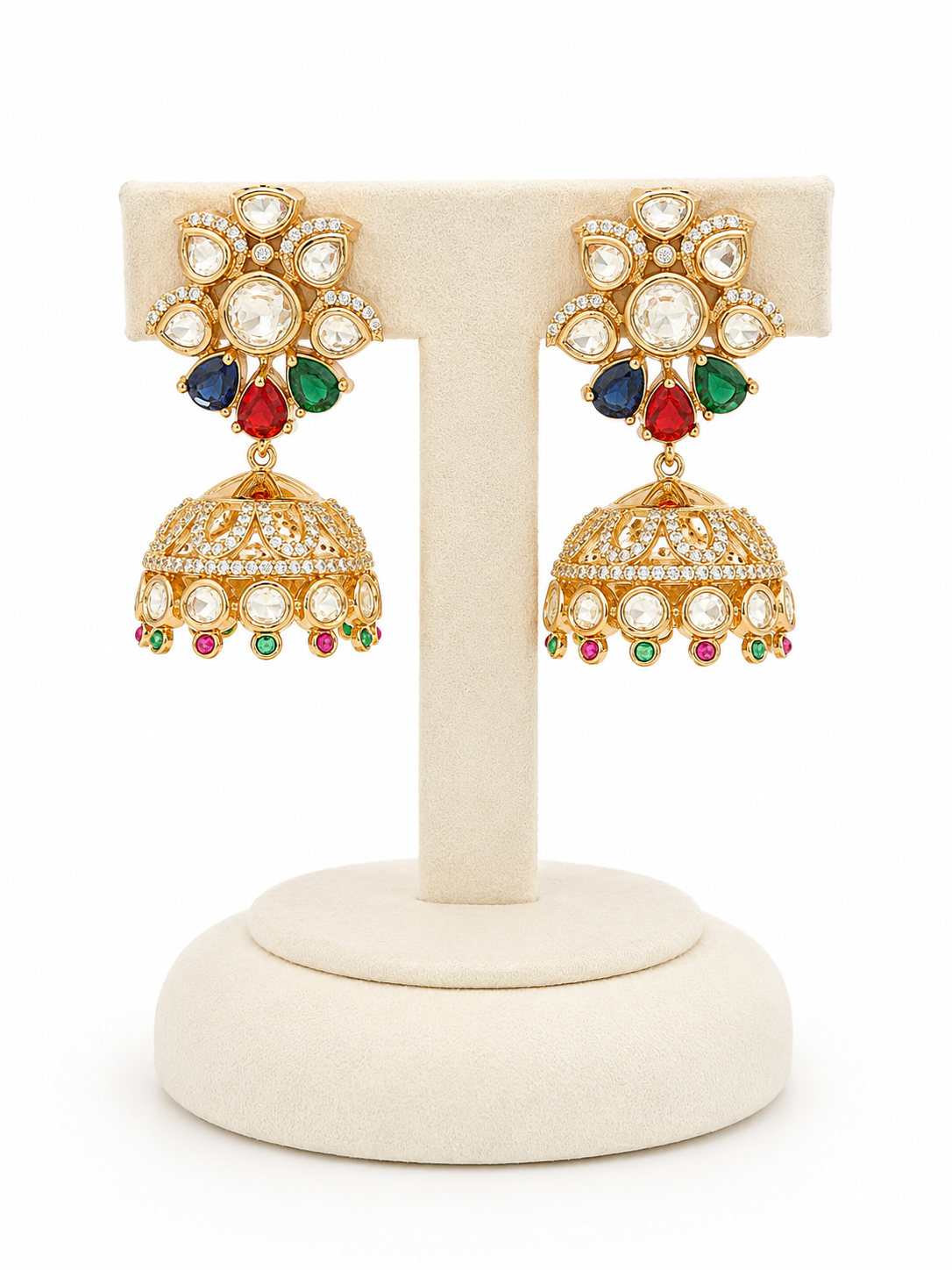 Navratna Noor Jhumkas