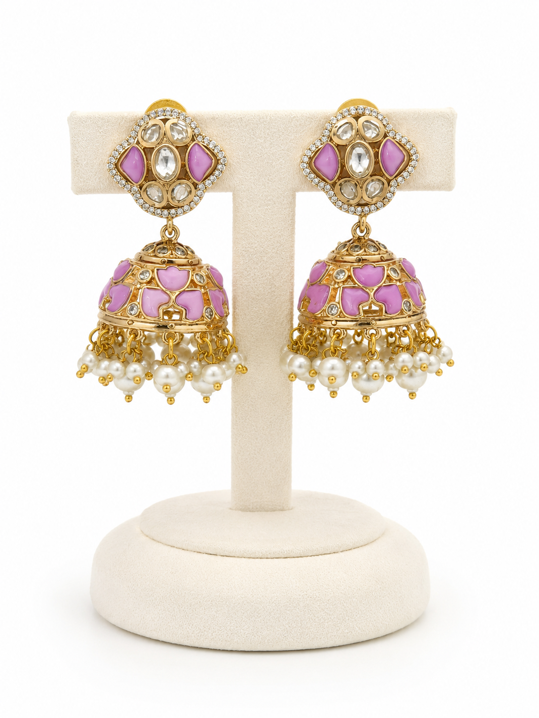 Gulbahaar Pearl Jhumkas