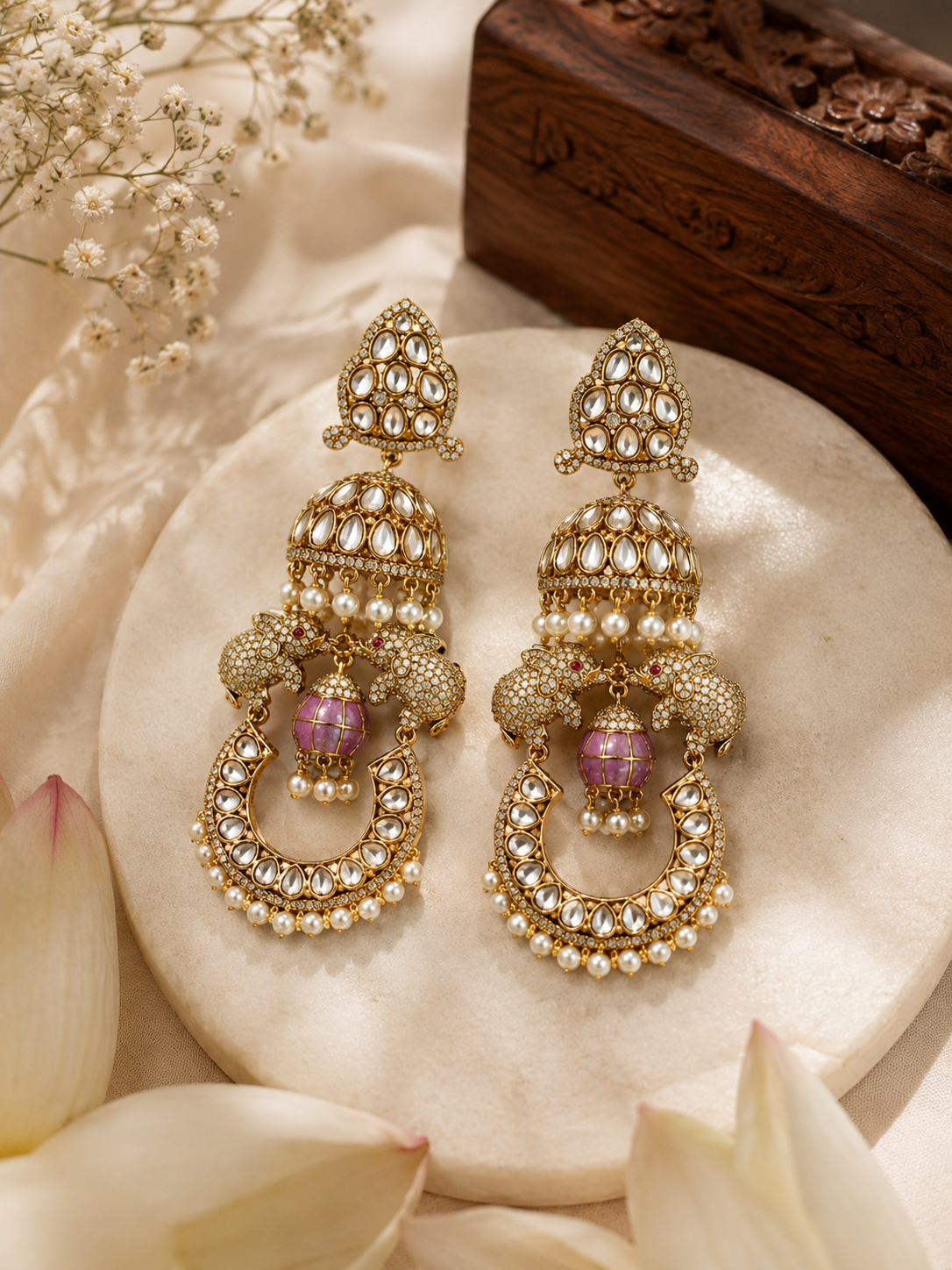 Gajraj Noor Heritage Jhumkas