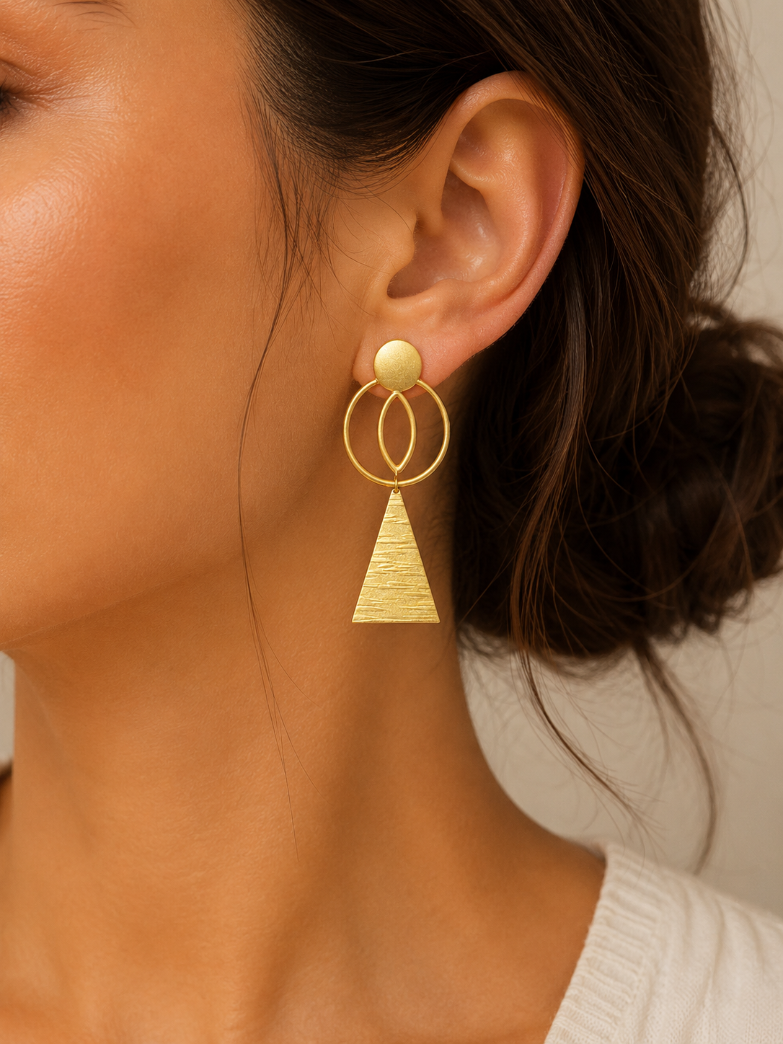 Aurelia Geo Drop Earrings - Pabeena