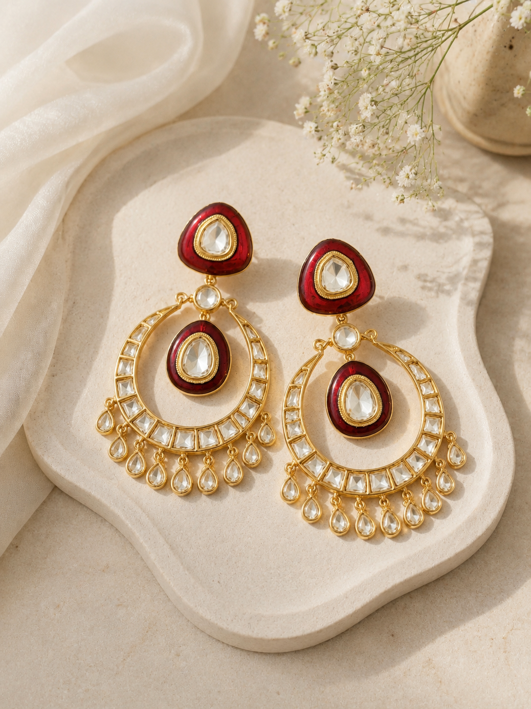 Ruby Noor Chandrika Earrings