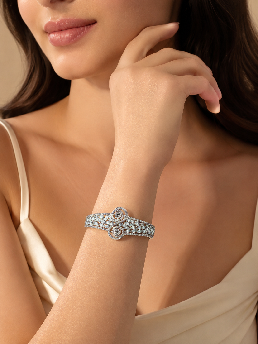 Aqua Aura Crystal Bracelet