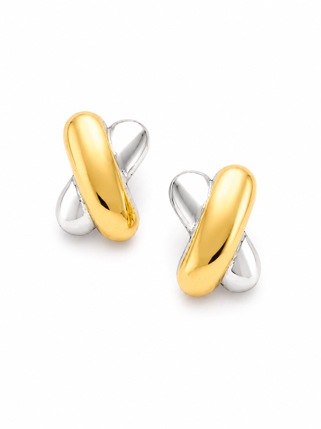 Dualtone Cross Studs