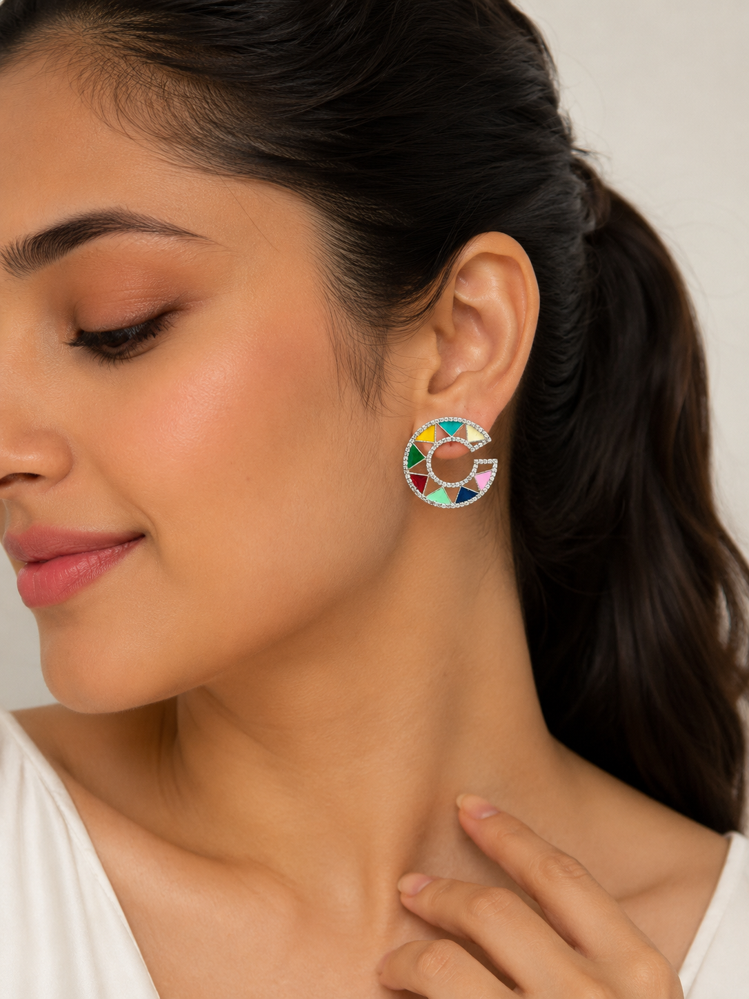 Rangrez Mosaic Stud Earrings
