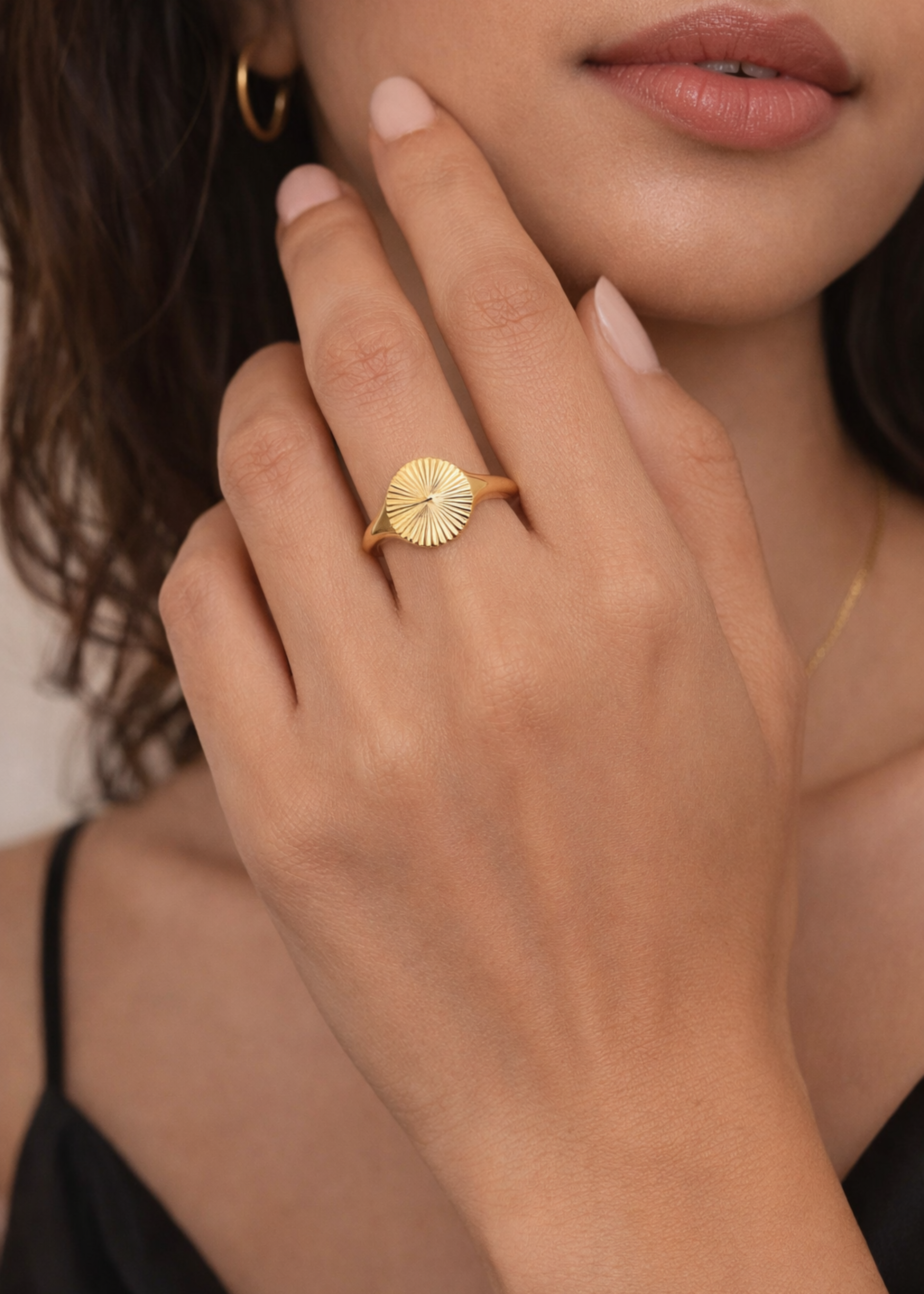Floral Engraved Ring