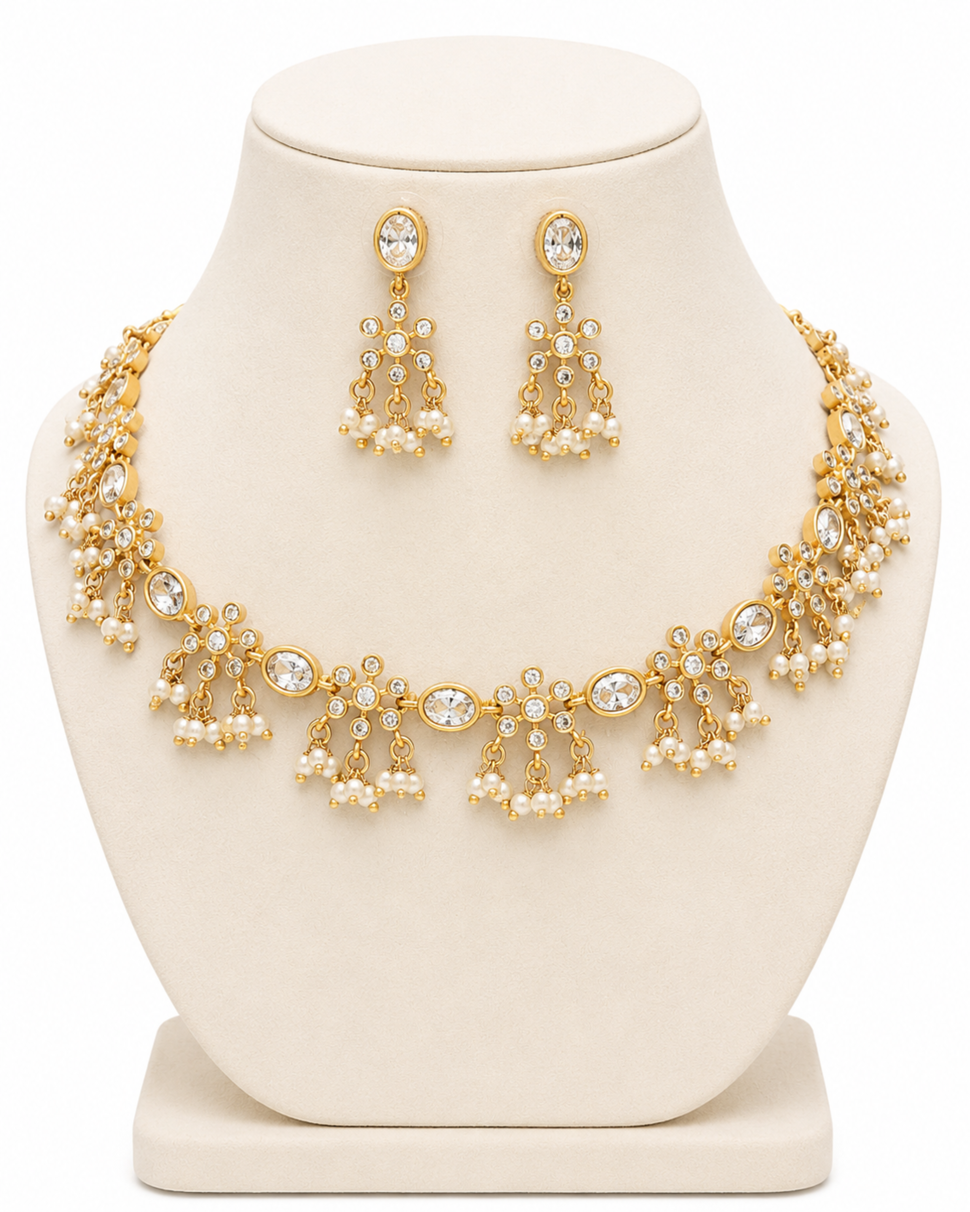 Pearlette Moissanite Drop Charm Set