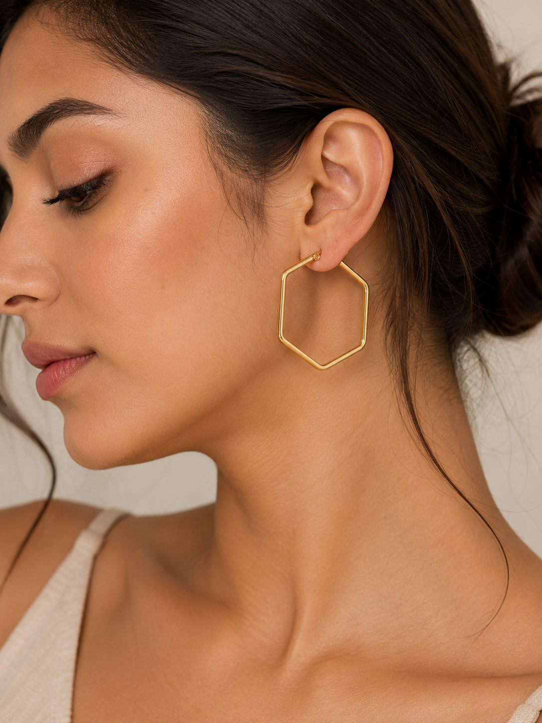 Starlite Hexagon Hoops