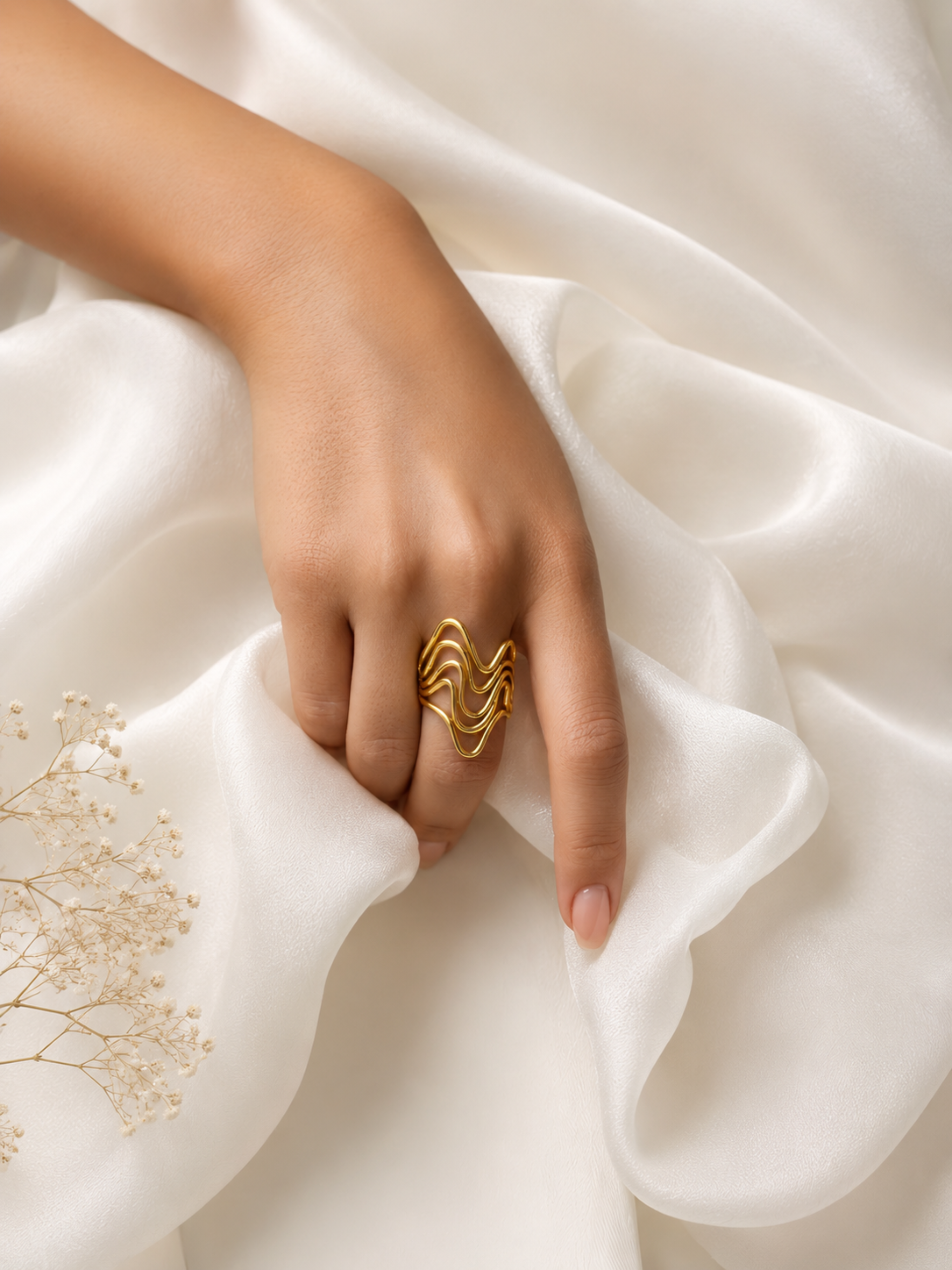 Wave Band Ring