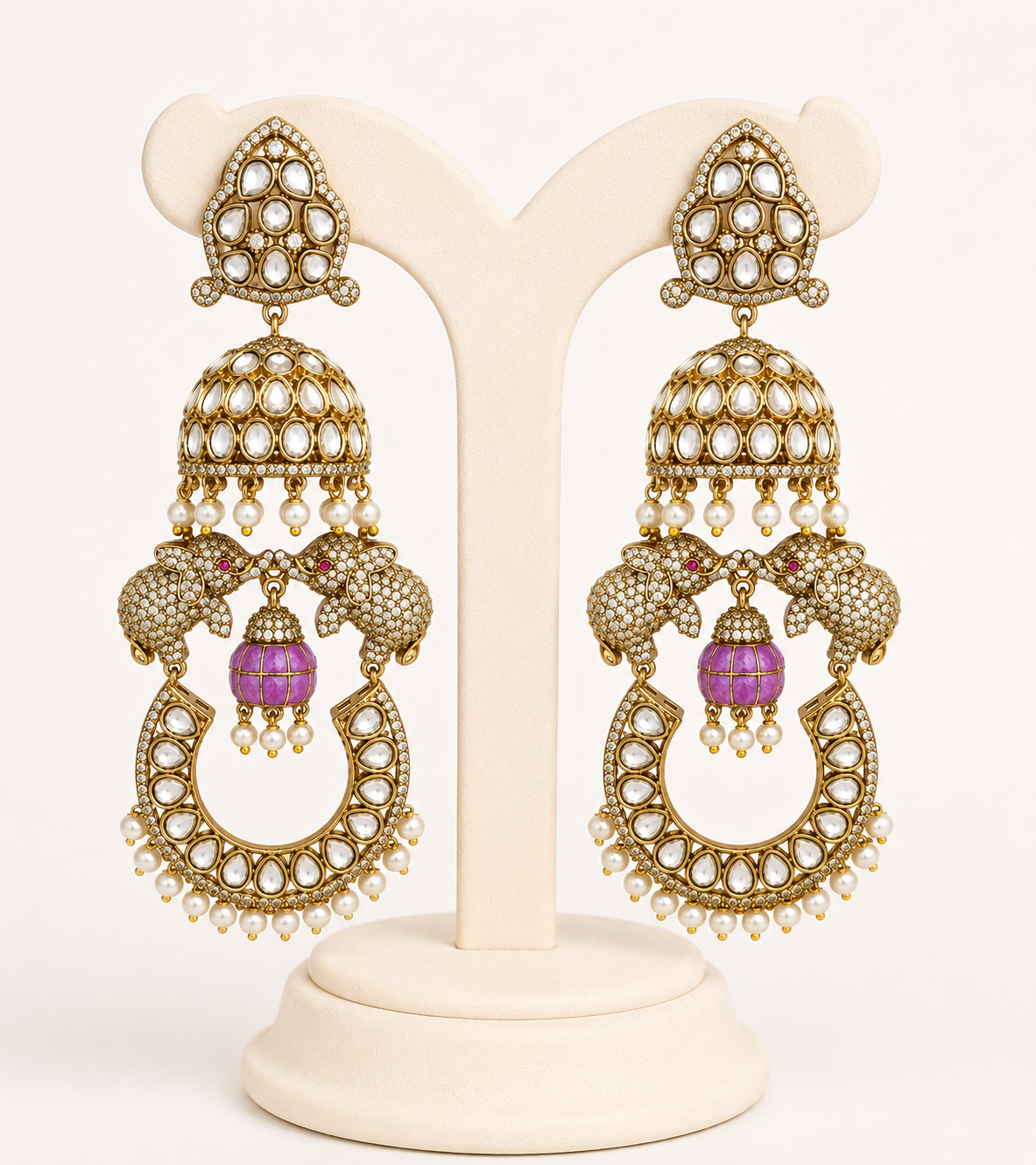 Gajraj Noor Heritage Jhumkas