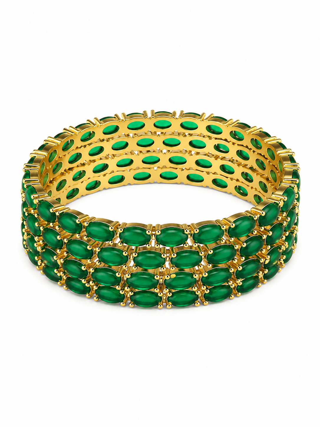 Emerald Royale Tennis Bangles