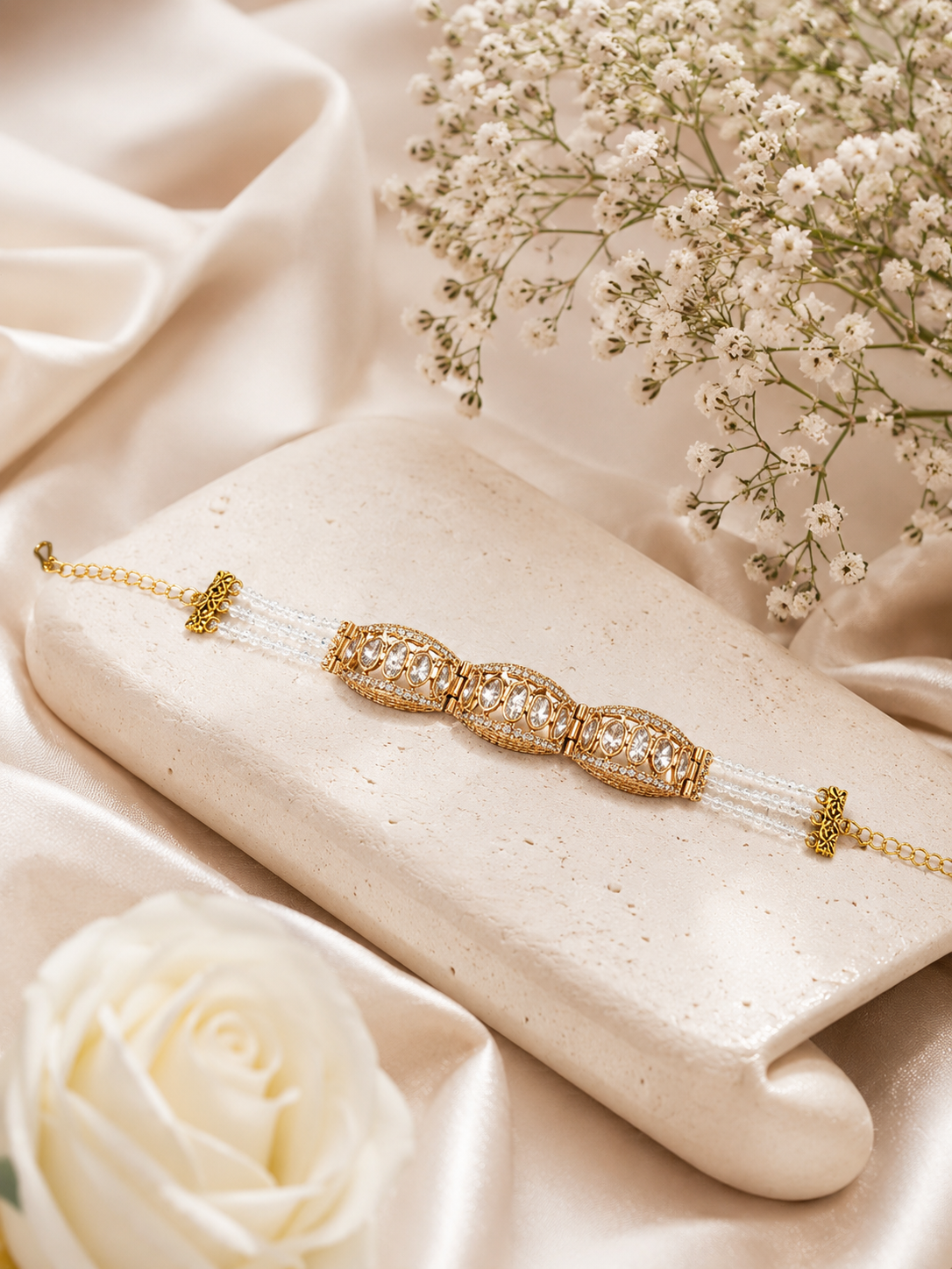 Pearl Royale Kundan Bracelet