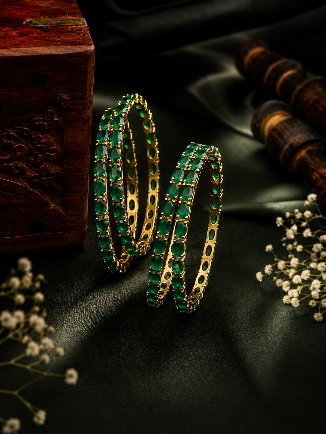 Emerald Royale Tennis Bangles