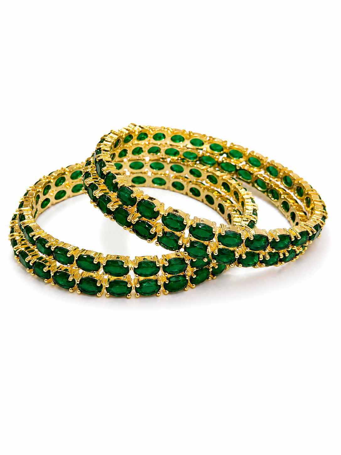 Emerald Royale Tennis Bangles