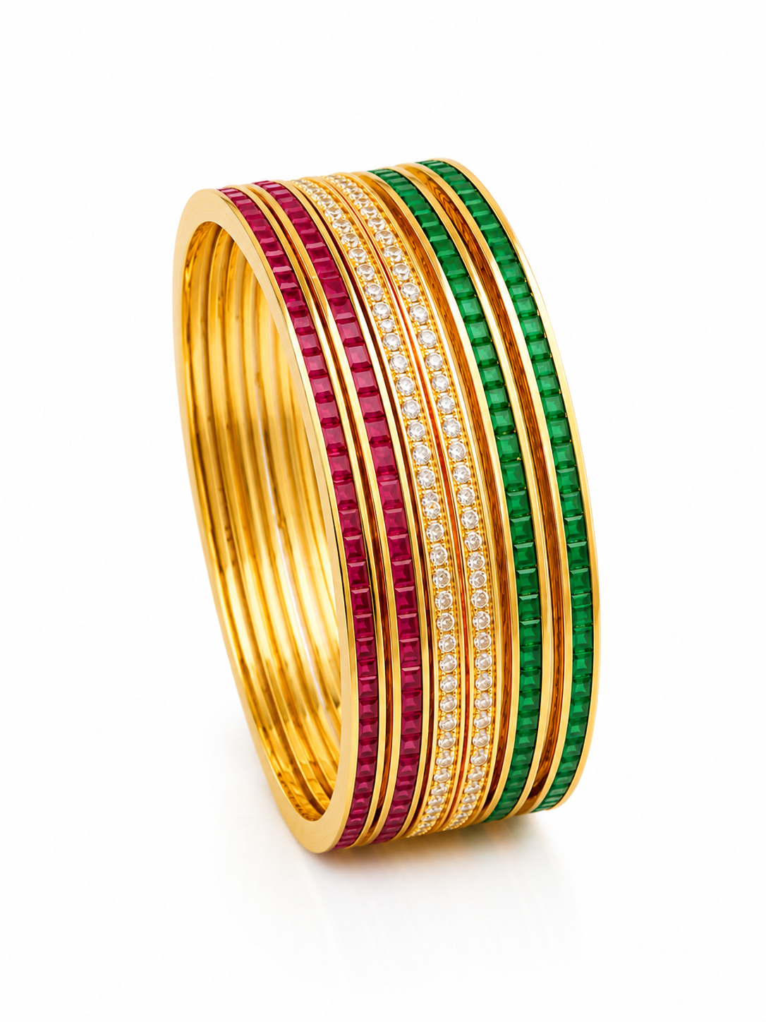 Navrang Luxe Slim Bangle Stack