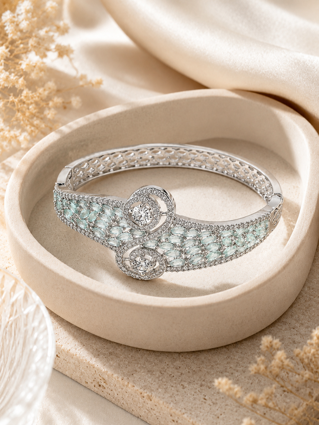 Aqua Aura Crystal Bracelet
