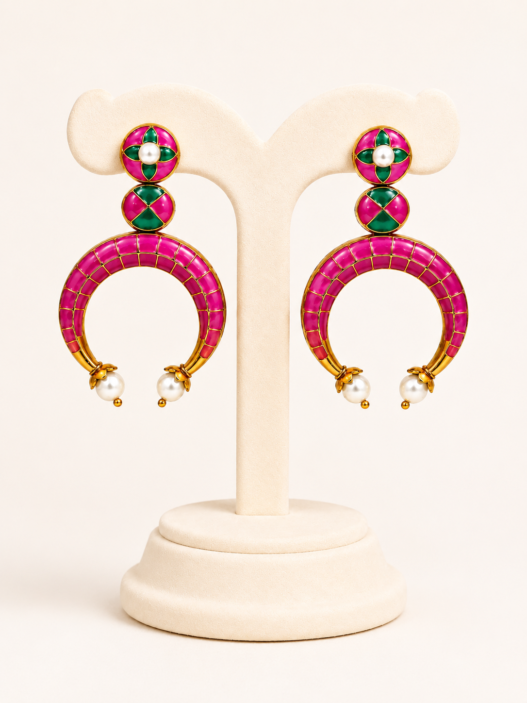 Gulnaar Meenakari Hoop Earrings