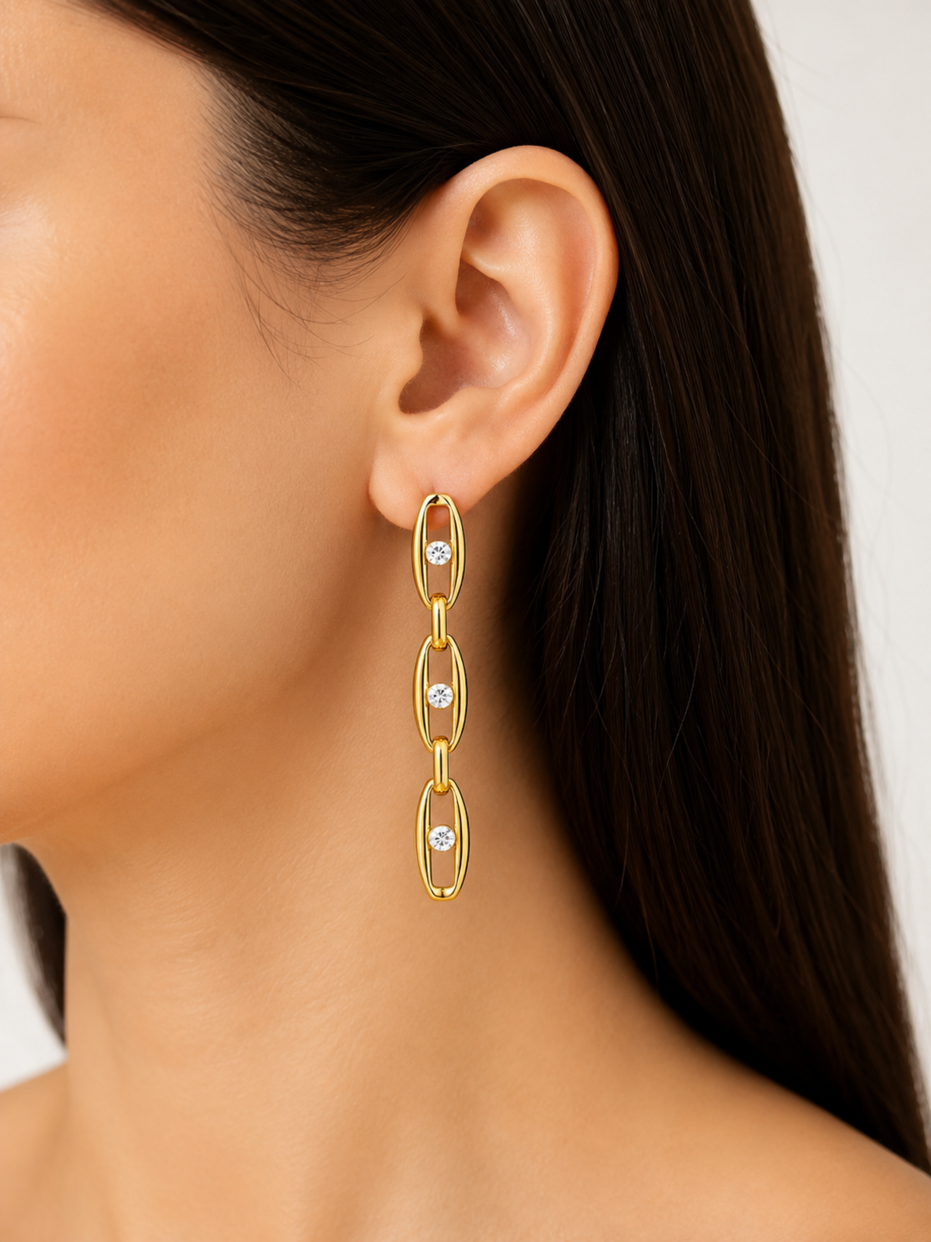 Celeste Link Drop Earrings