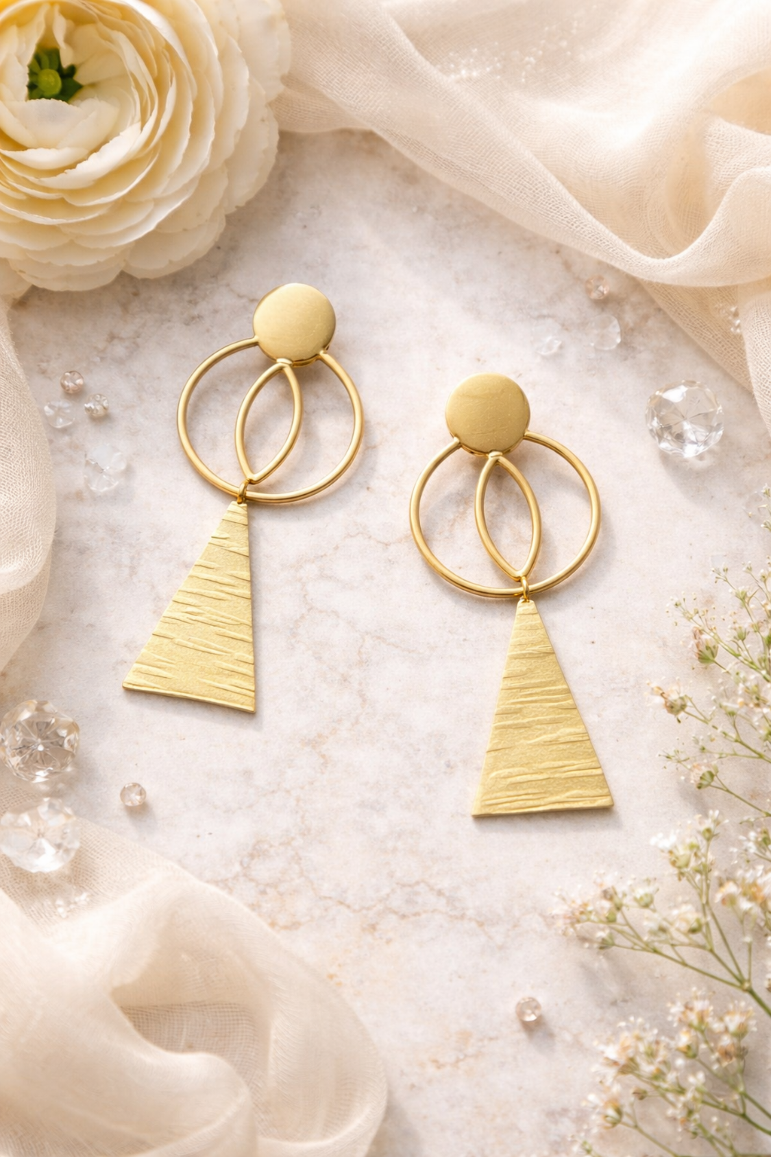 Aurelia Geo Drop Earrings - Pabeena