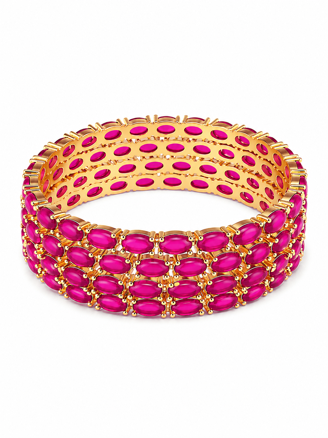 Ruby Royale Eternity Bangles