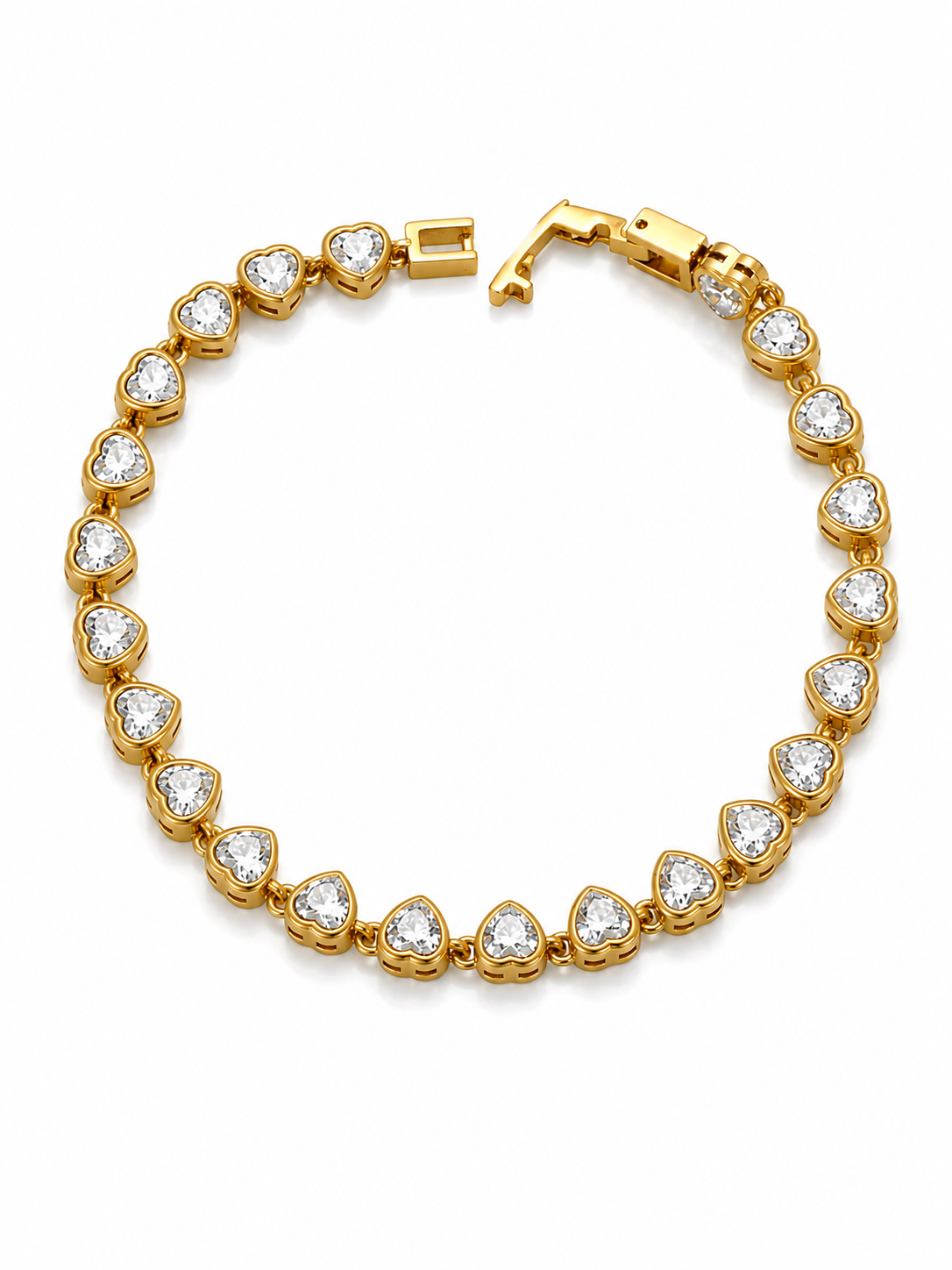 Amour Heart Tennis Bracelet