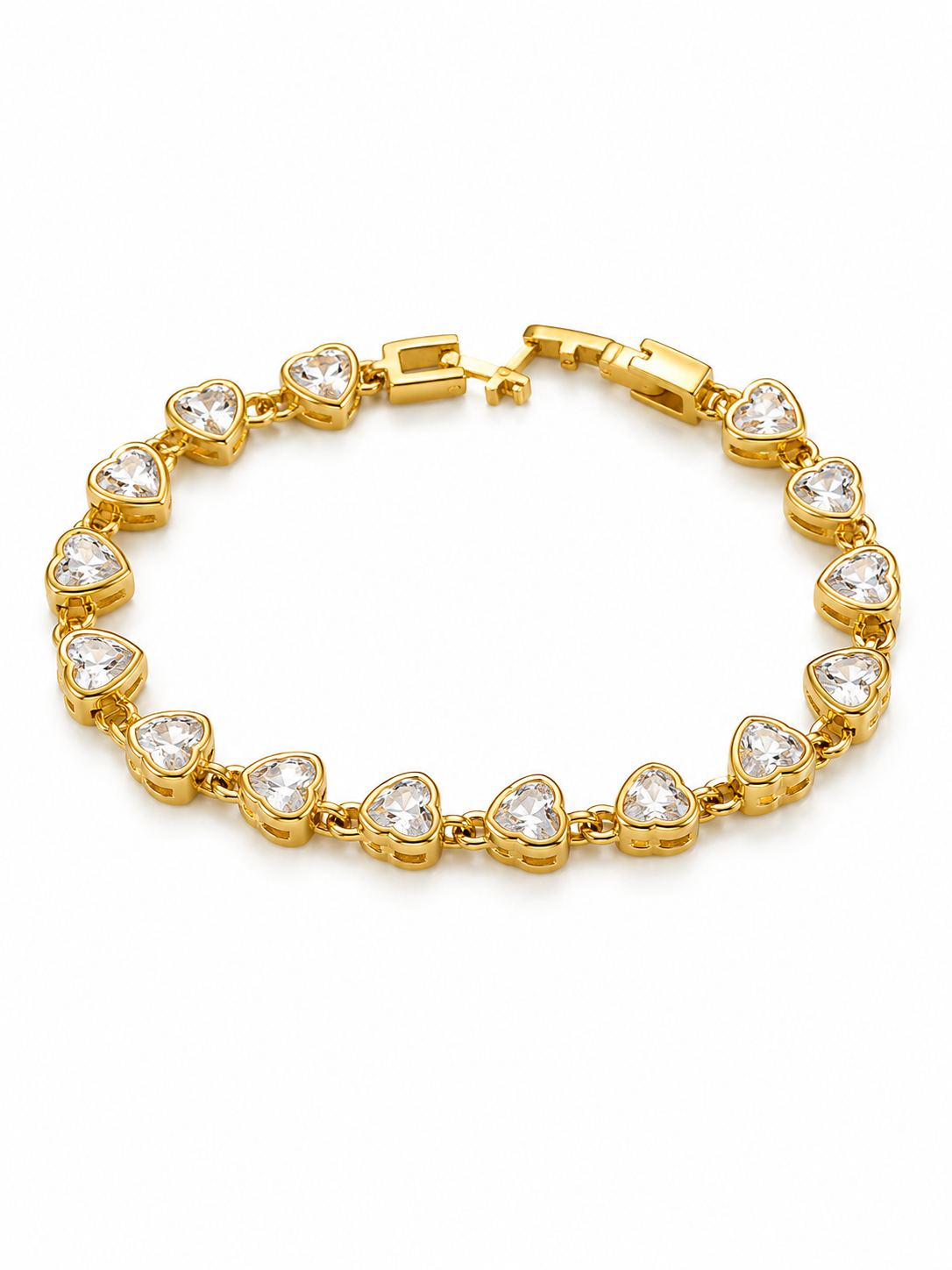 Amour Heart Tennis Bracelet