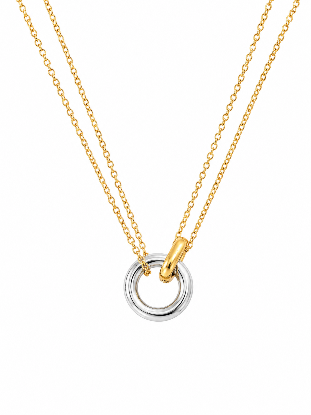 Unity Duo Circle Necklace