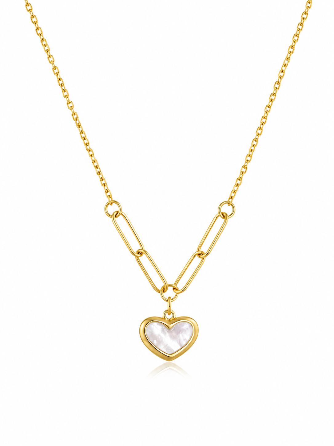 Lumière Pearl Heart Necklace